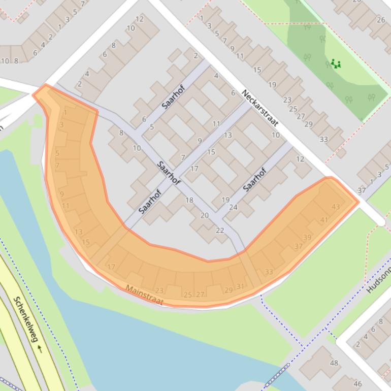 Kaart van postcodegebied 3207PC.