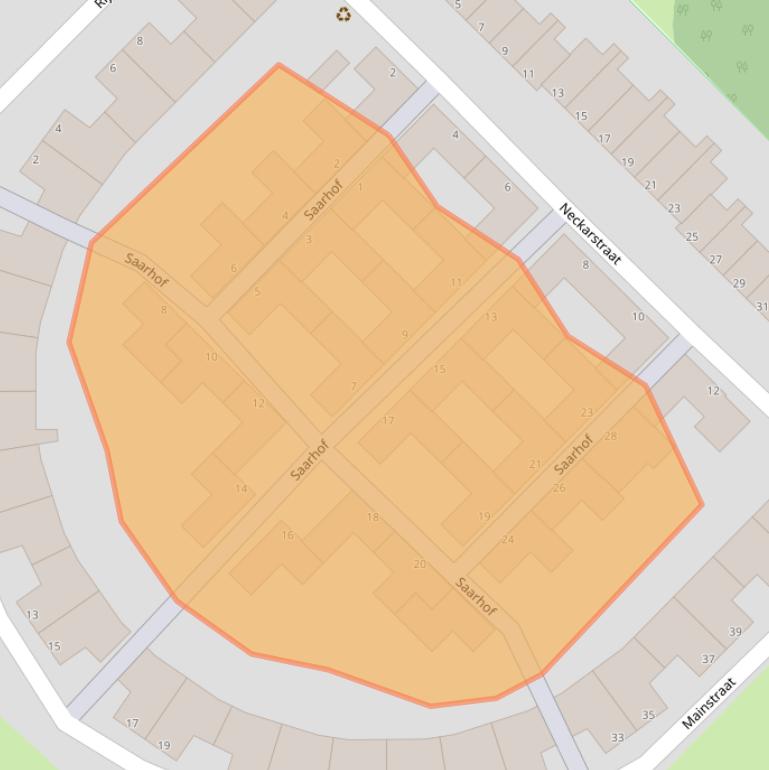 Kaart van postcodegebied 3207PH.