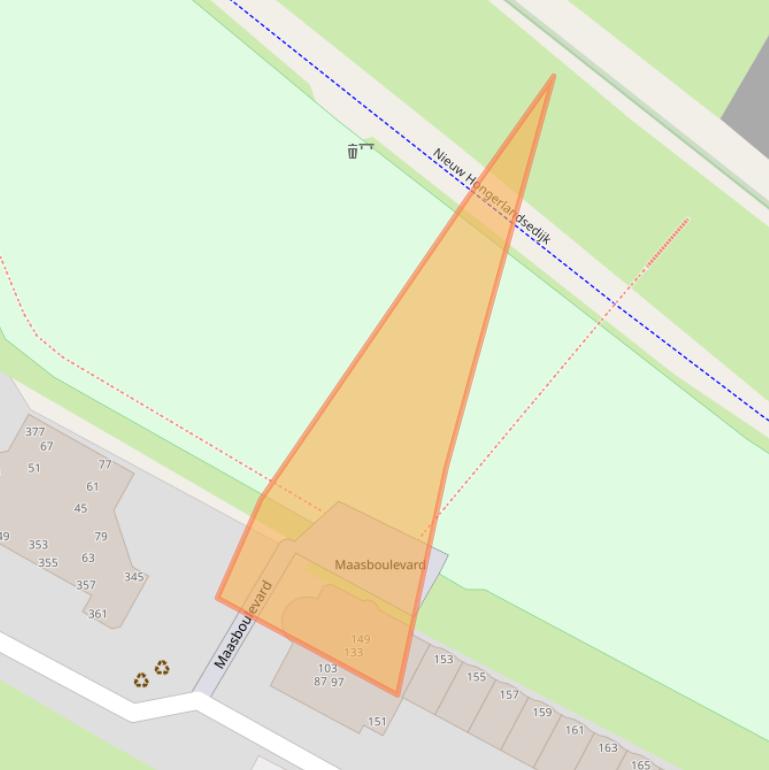 Kaart van postcodegebied 3207RL.