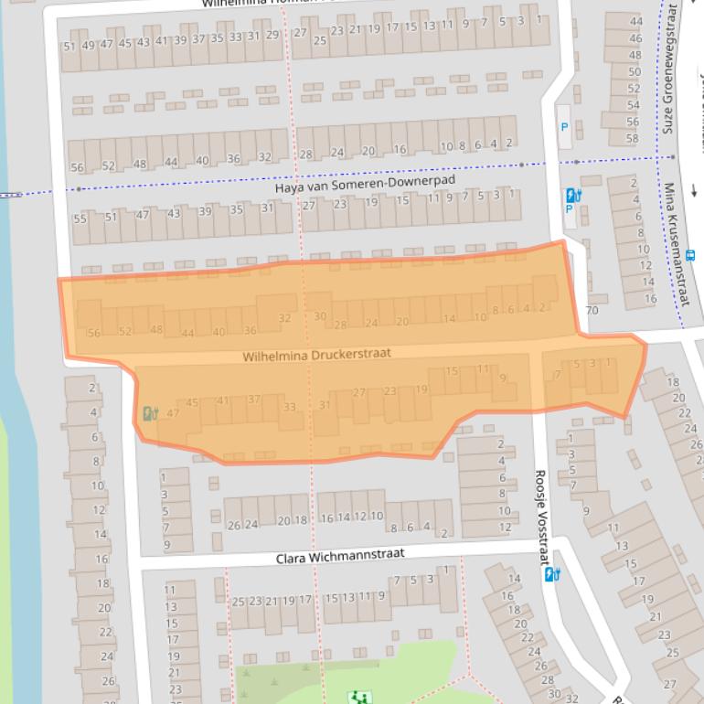 Kaart van postcodegebied 3207SC.