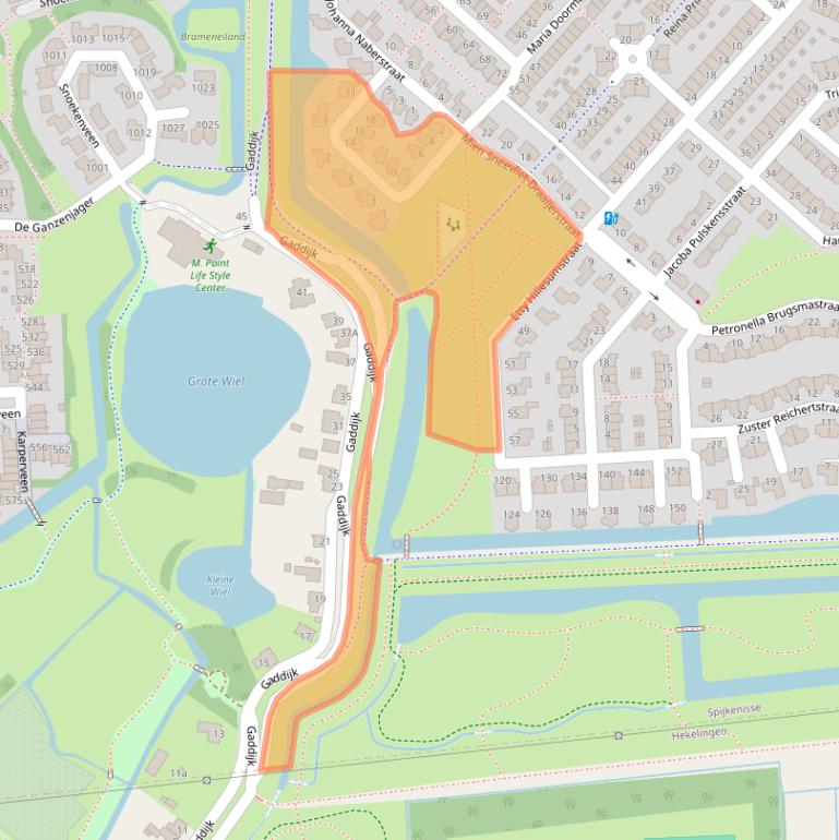 Kaart van postcodegebied 3207SG.