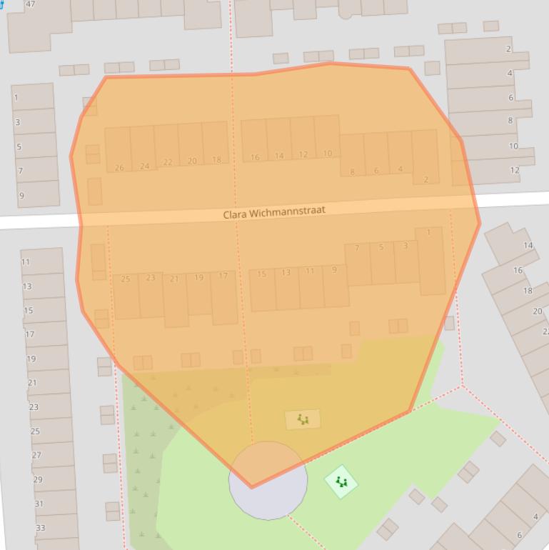 Kaart van postcodegebied 3207SL.