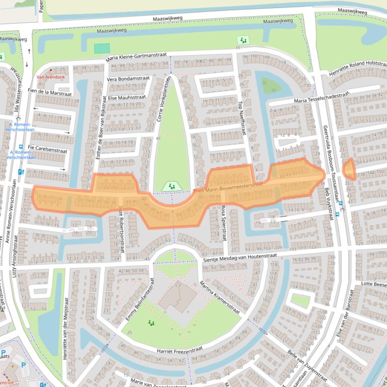 Kaart van postcodegebied 3207VM.