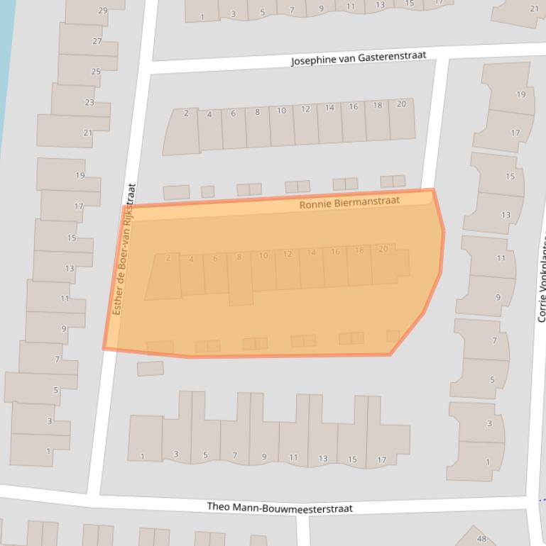 Kaart van postcodegebied 3207WD.