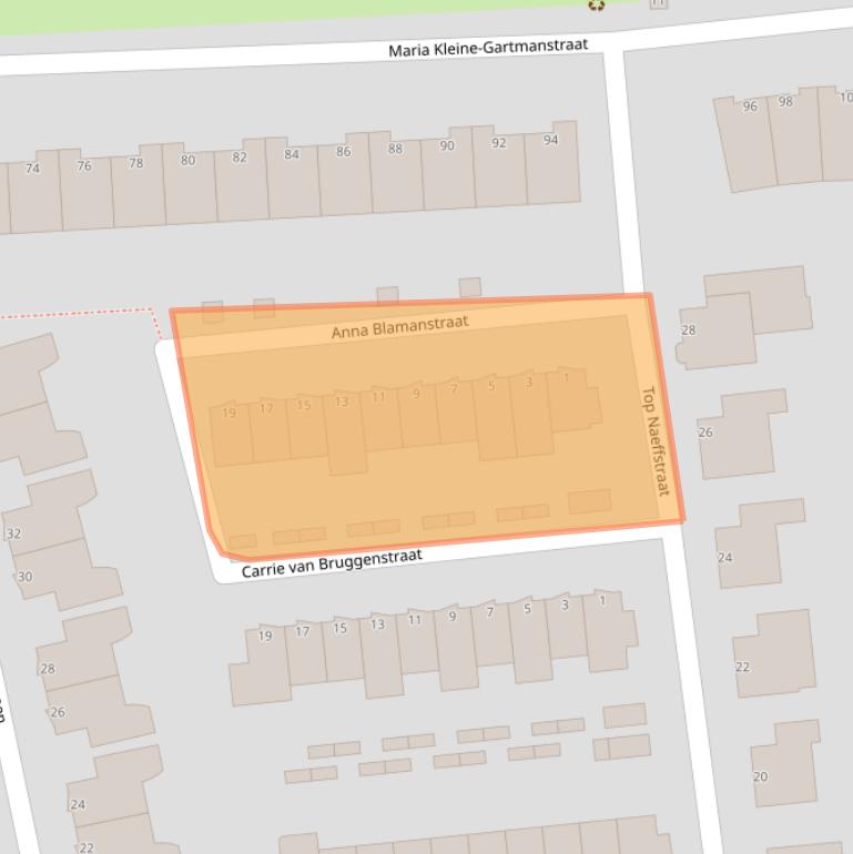 Kaart van postcodegebied 3207WE.