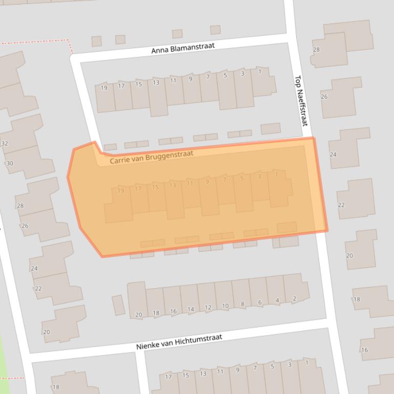 Kaart van postcodegebied 3207WH.