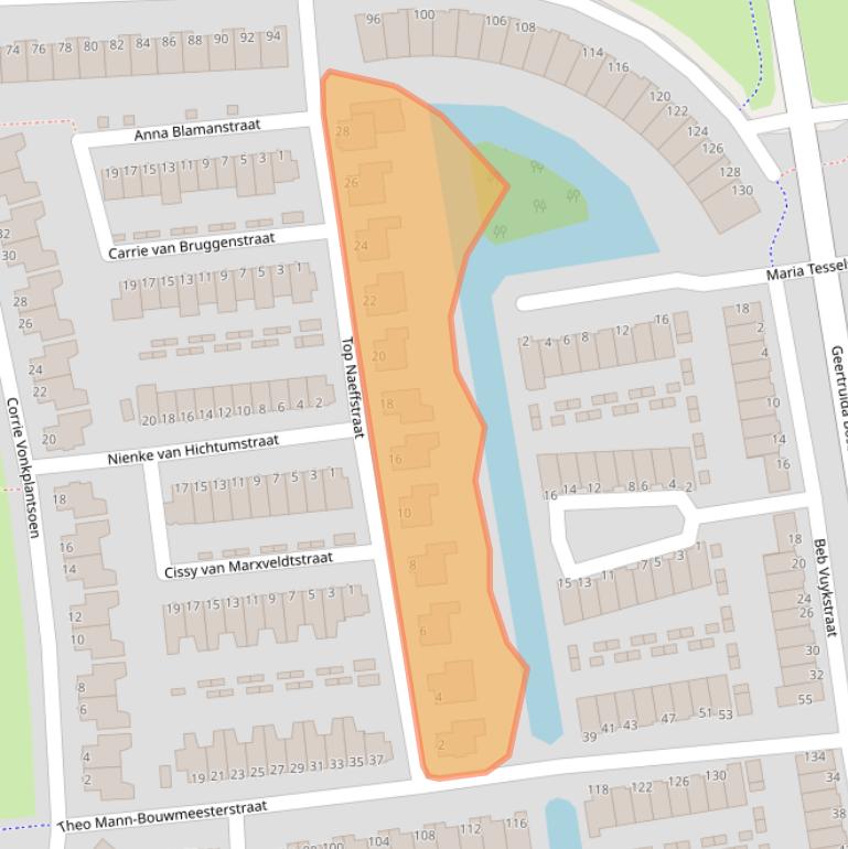 Kaart van postcodegebied 3207WP.