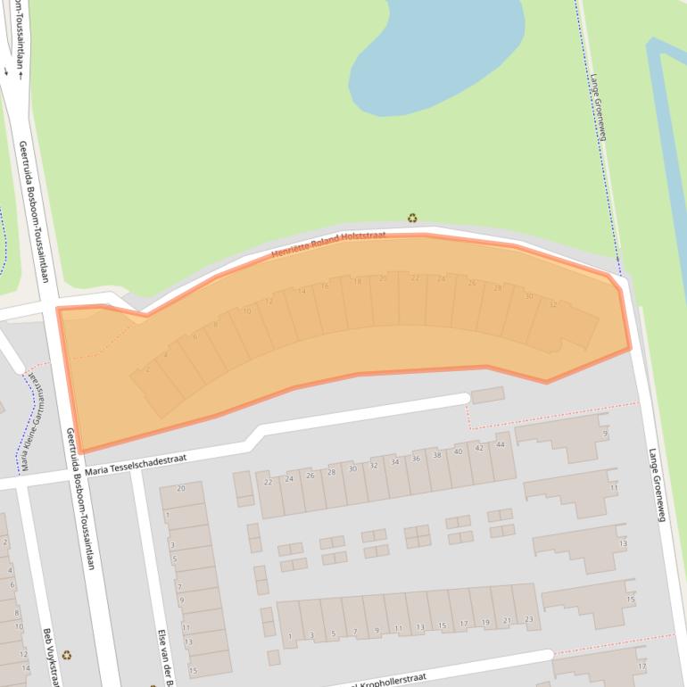 Kaart van postcodegebied 3207WZ.