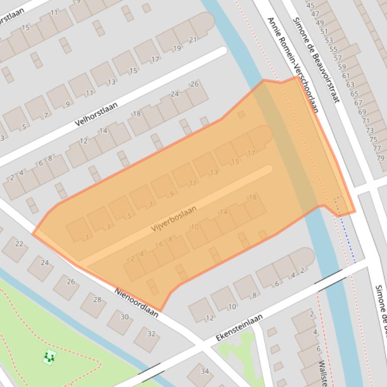 Kaart van postcodegebied 3207ZK.