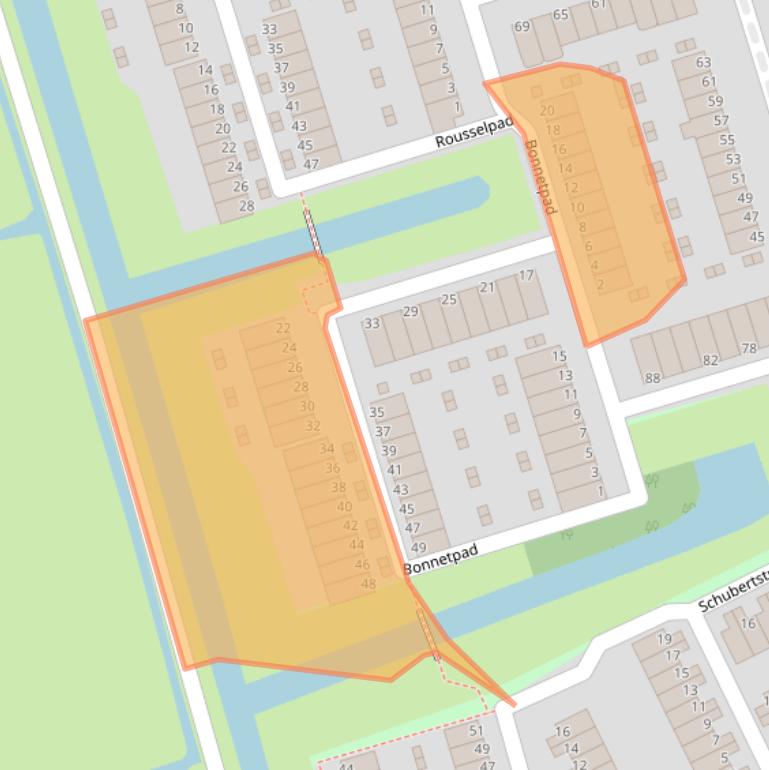 Kaart van postcodegebied 3208CD.