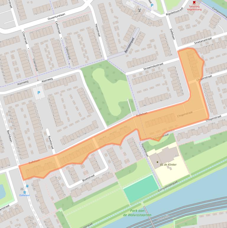 Kaart van postcodegebied 3208CE.