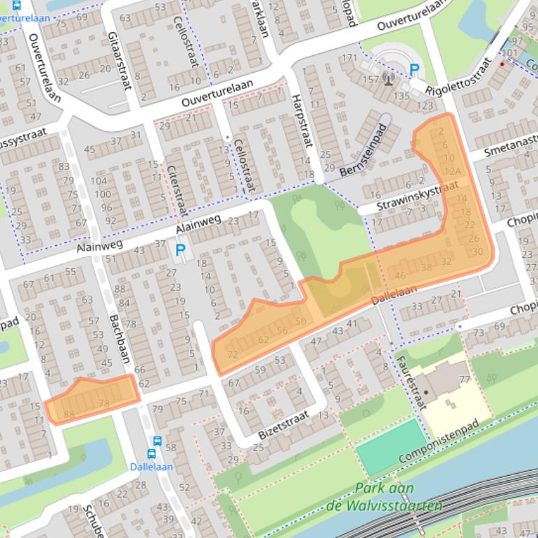 Kaart van postcodegebied 3208CG.