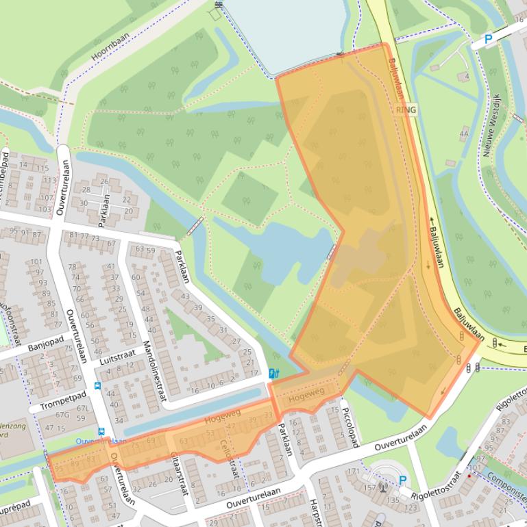 Kaart van postcodegebied 3208CL.