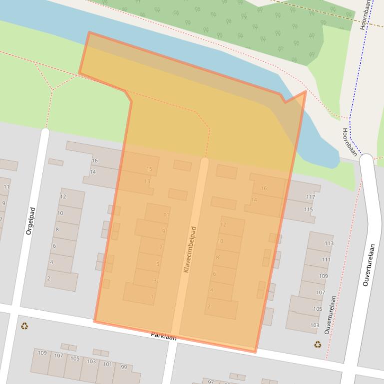 Kaart van postcodegebied 3208DG.