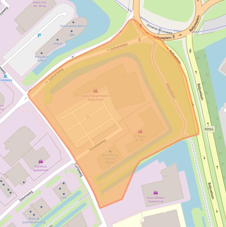 Kaart van postcodegebied 3208KS.