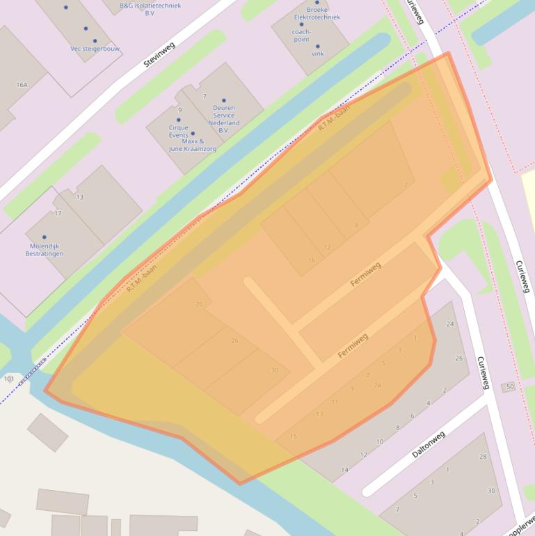 Kaart van postcodegebied 3208KT.