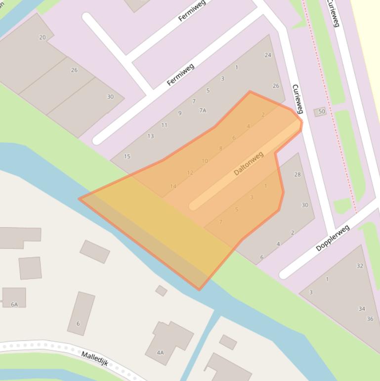 Kaart van postcodegebied 3208KV.