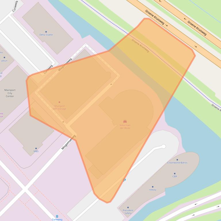 Kaart van postcodegebied 3208LB.