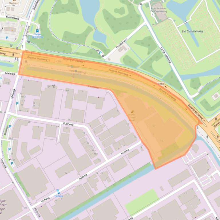 Kaart van postcodegebied 3208LG.