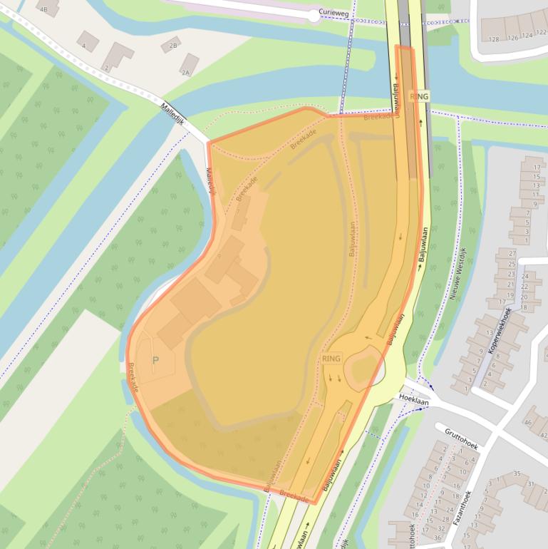 Kaart van postcodegebied 3208LR.