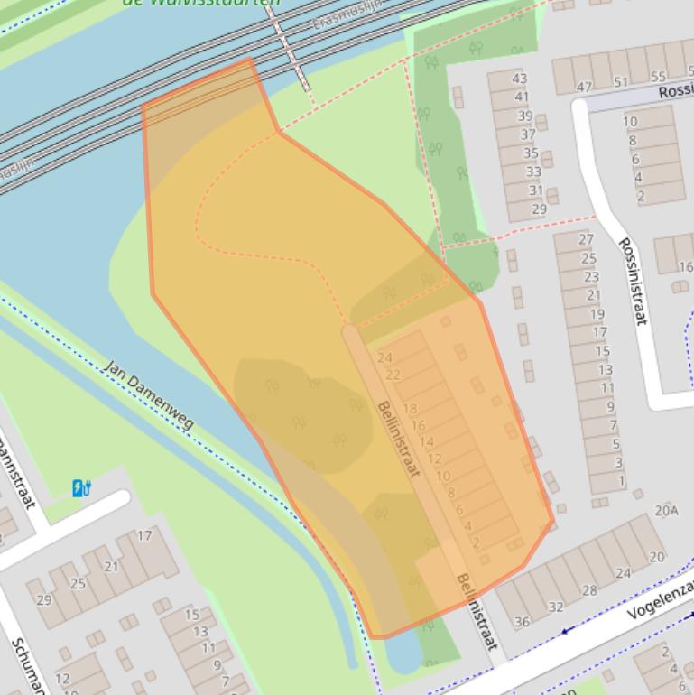 Kaart van postcodegebied 3208NA.