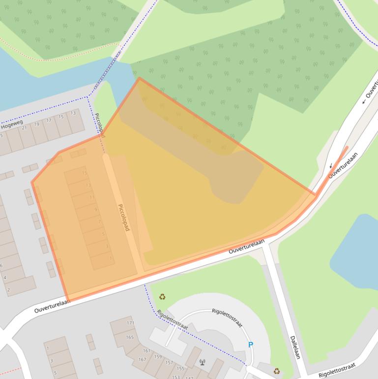 Kaart van postcodegebied 3208RG.