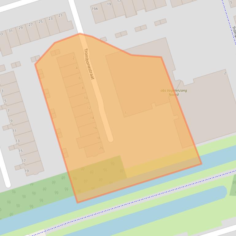 Kaart van postcodegebied 3208SG.