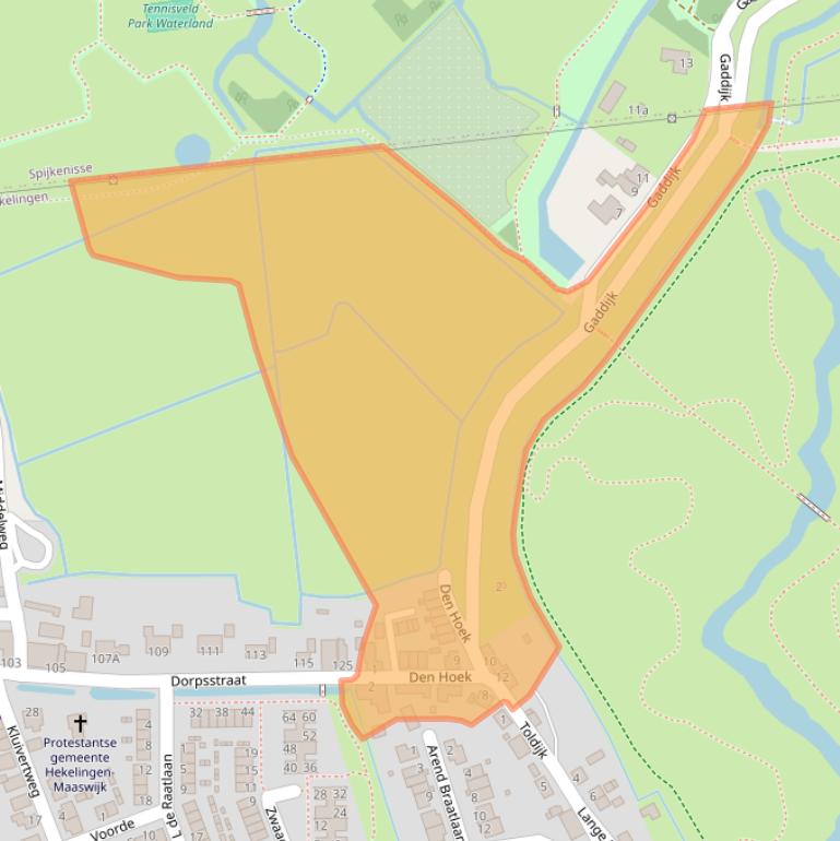 Kaart van postcodegebied 3209AC.