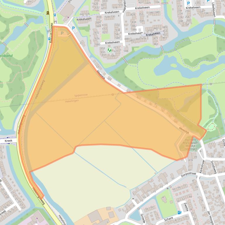 Kaart van postcodegebied 3209AV.