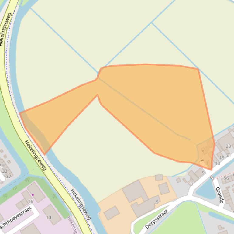 Kaart van postcodegebied 3209AW.