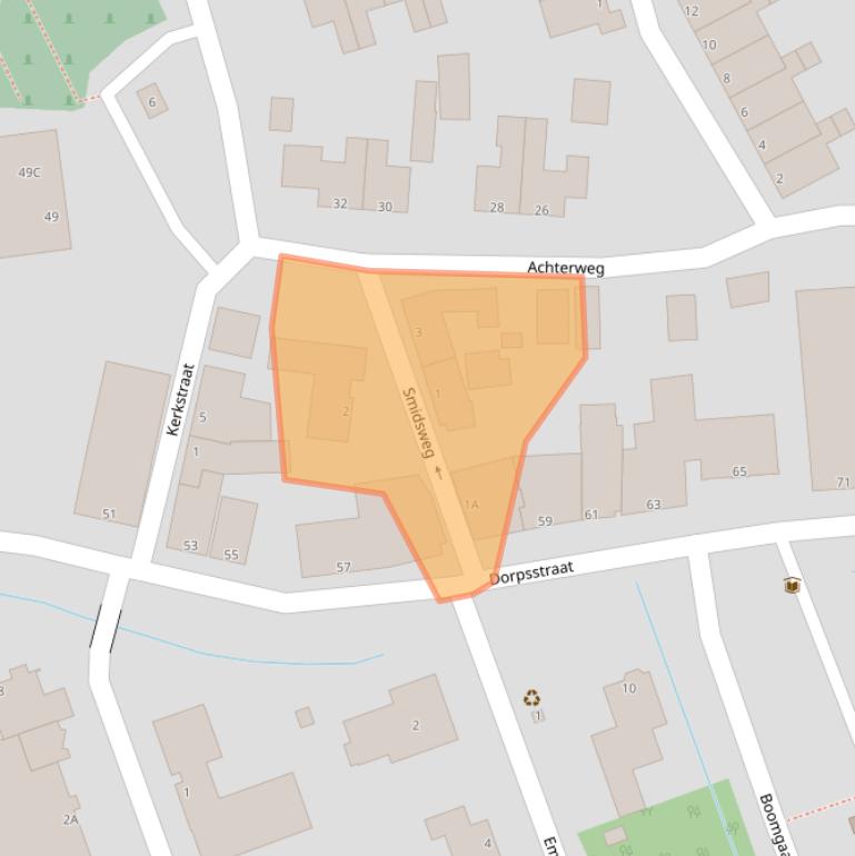 Kaart van postcodegebied 3209BB.