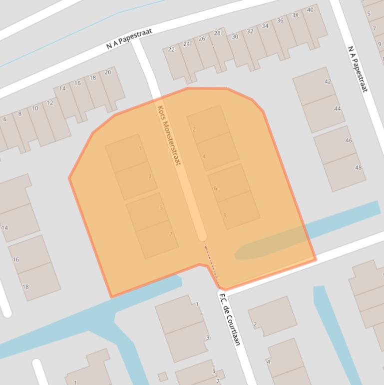 Kaart van postcodegebied 3209BP.