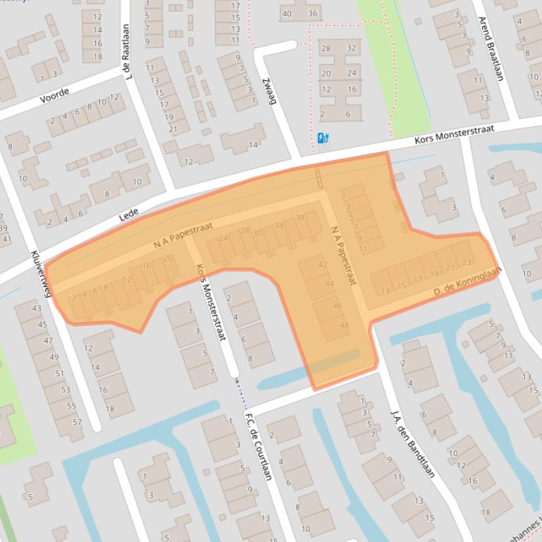 Kaart van postcodegebied 3209BR.