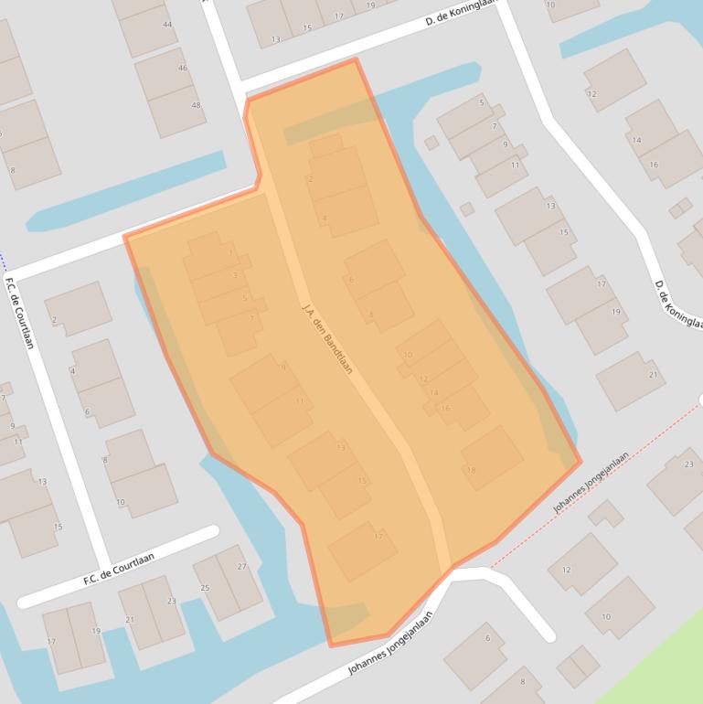 Kaart van postcodegebied 3209BX.