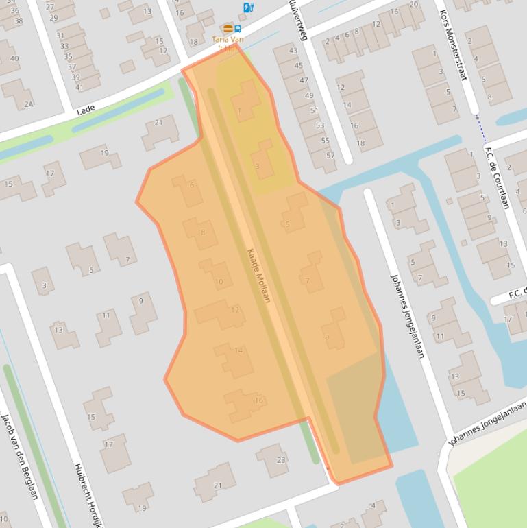 Kaart van postcodegebied 3209CB.