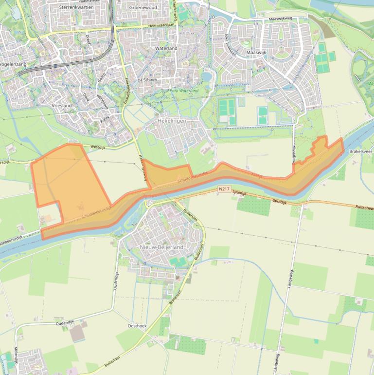 Kaart van postcodegebied 3209LG.