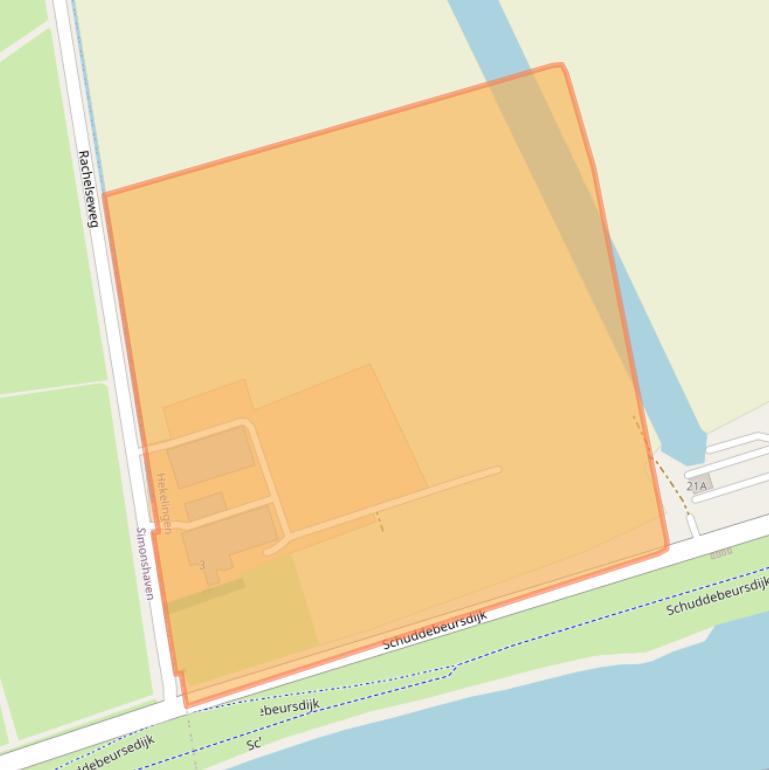 Kaart van postcodegebied 3209LP.