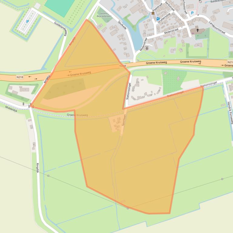 Kaart van postcodegebied 3211BE.