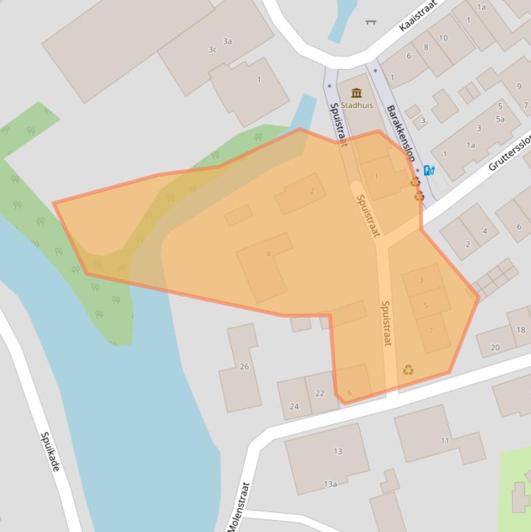 Kaart van postcodegebied 3211BH.