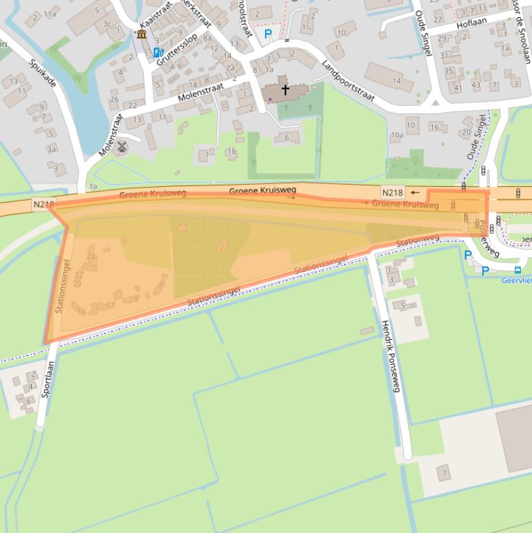 Kaart van postcodegebied 3211BL.