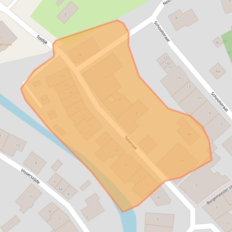 Kaart van postcodegebied 3211BN.