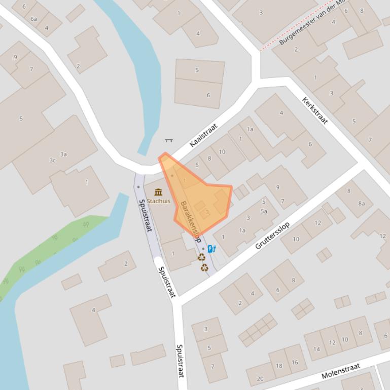 Kaart van postcodegebied 3211BS.