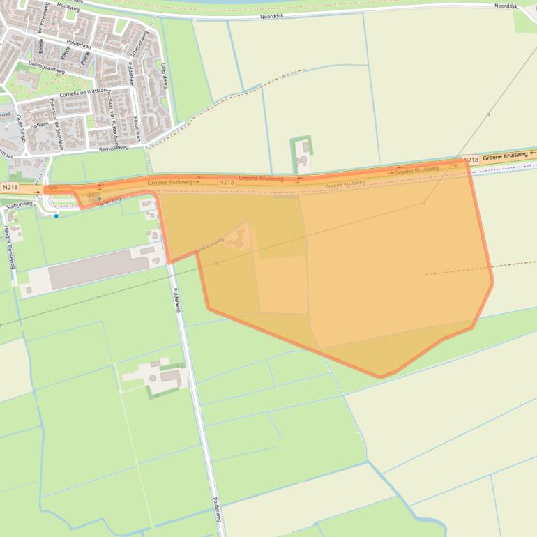 Kaart van postcodegebied 3211LA.