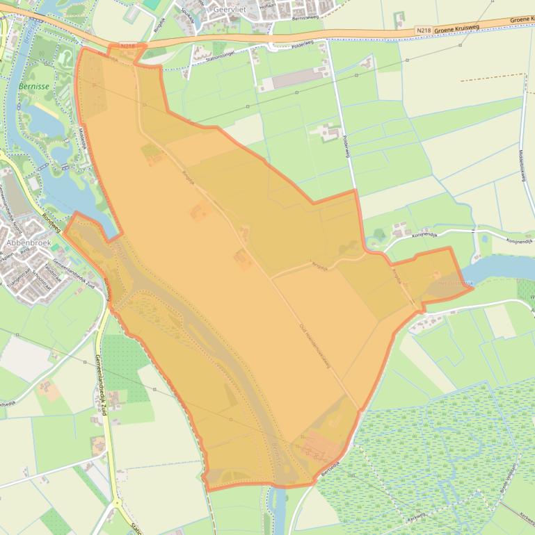 Kaart van postcodegebied 3211LG.