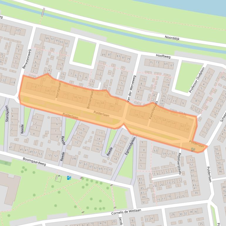 Kaart van postcodegebied 3211XL.