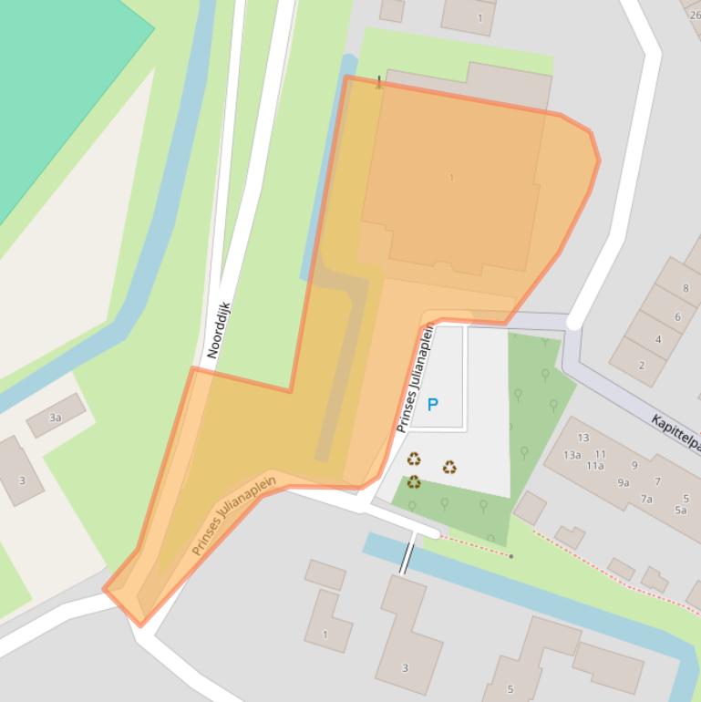 Kaart van postcodegebied 3211XX.