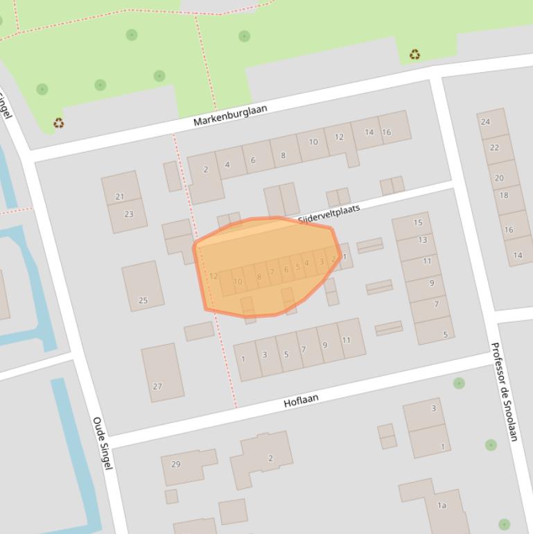 Kaart van postcodegebied 3211ZX.