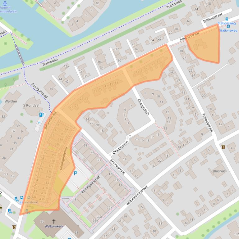 Kaart van postcodegebied 3214CG.