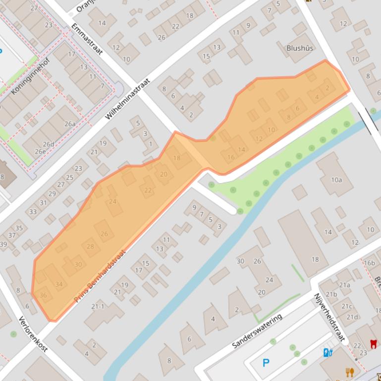 Kaart van postcodegebied 3214CP.