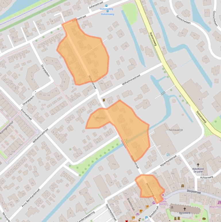 Kaart van postcodegebied 3214CZ.